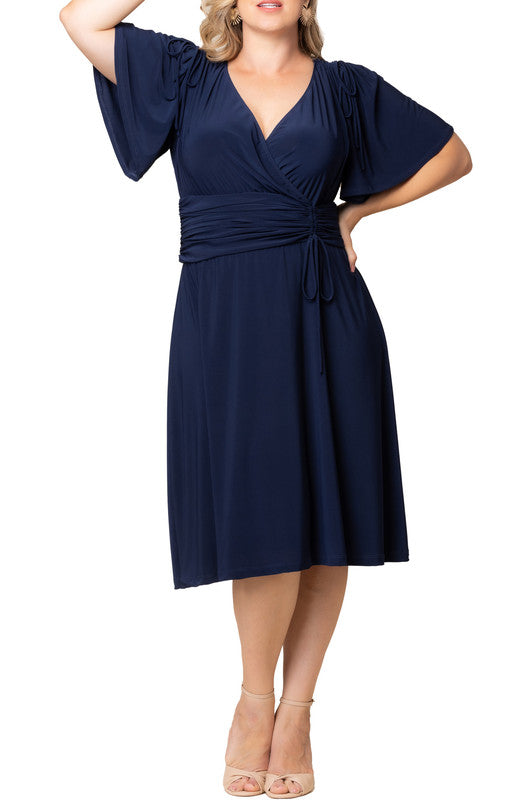 ruched front tie dress Tie Front Ruched Bust Cami Dress Parthea Fashion