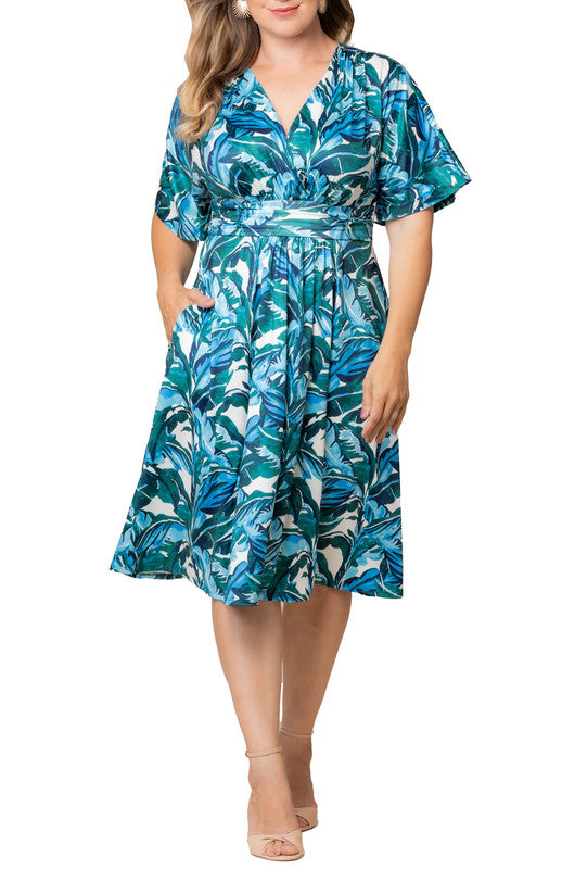 flowered off the shoulder dress Off the Shoulder Blue Floral Print Ruffled Tulle Prom Dress – FancyVestido