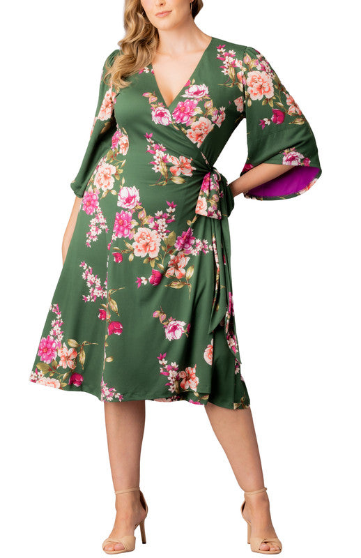 s’yte - WRAP DRESS Twilight Blue & White Wrap Dress | Fair Trade |Passion Lilie