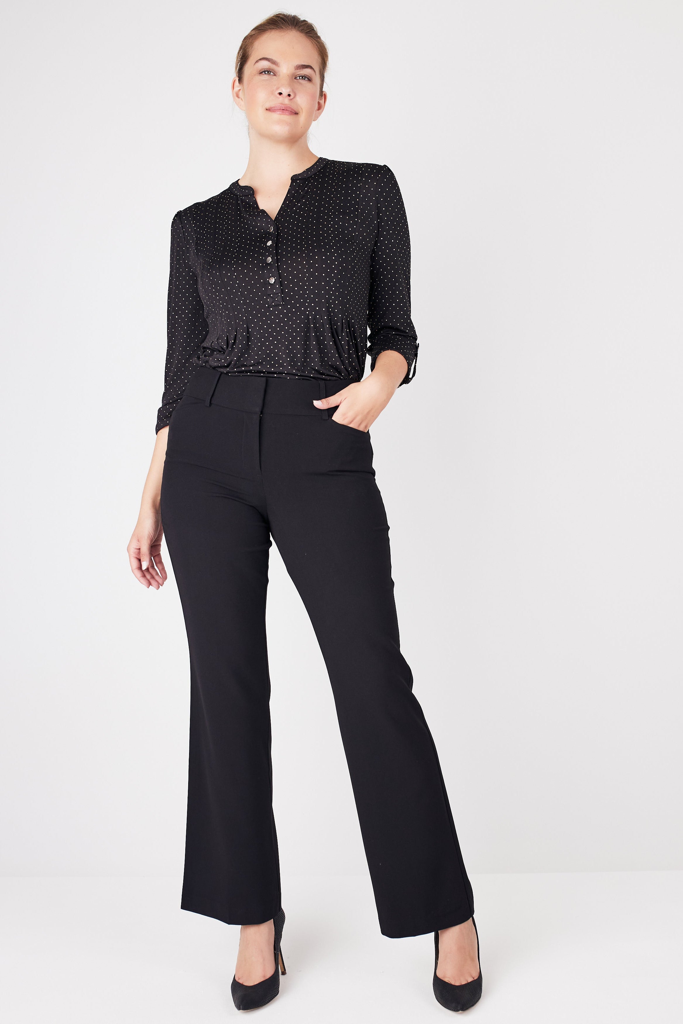 women's black dress pants short length SNKSDGM Women's Plus Black Dress Pants Women Petite Short Wide Leg Sweatpants Women Petite Set Women's Plus Size Tethered Straight Cargo Pants Straight Wide Leg Loose Casual Trousers