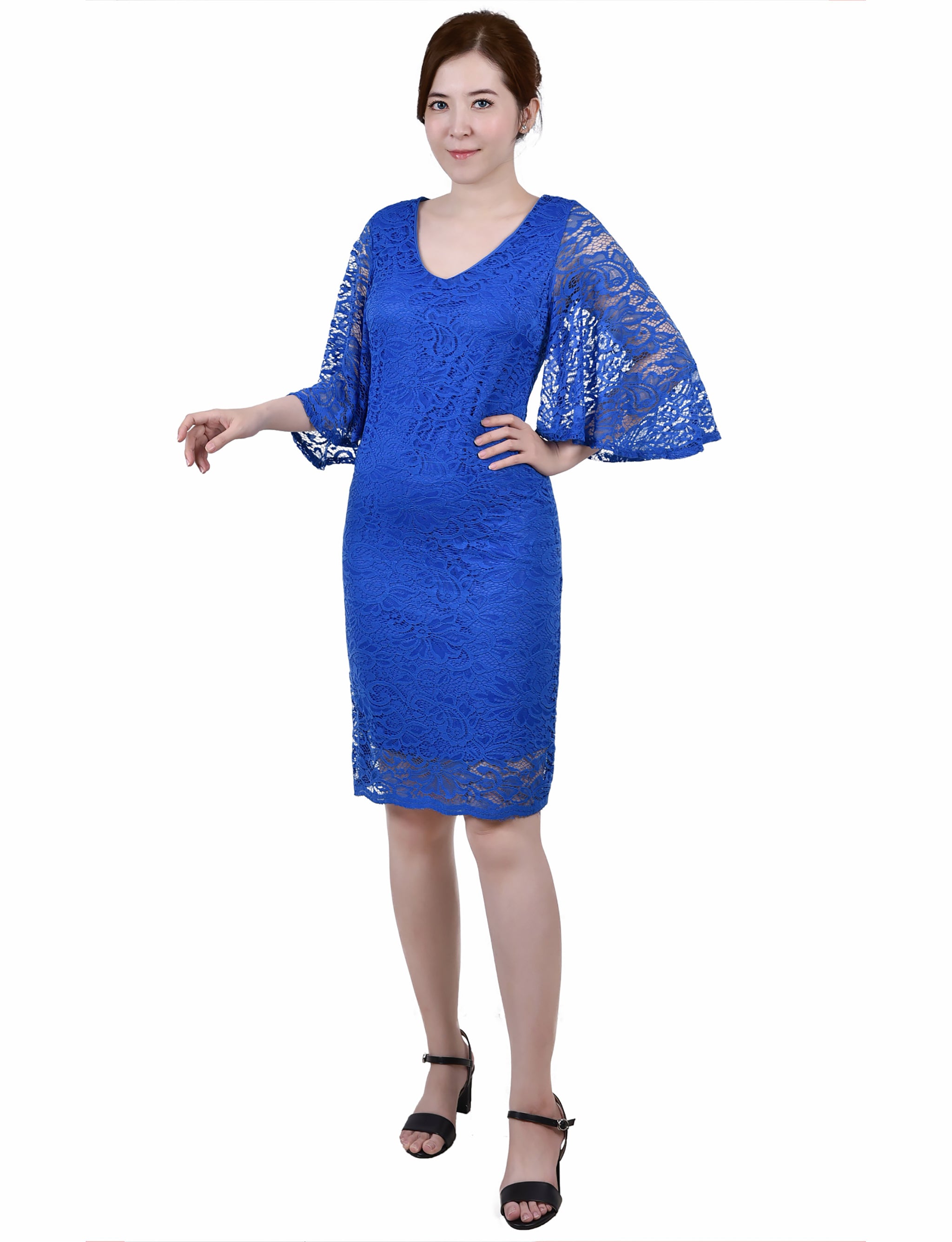 Surf The Web Wide Elbow Sleeve Lace Dress Dressbarn Surf The Web Wide Elbow Sleeve Lace Dress Dressbarn