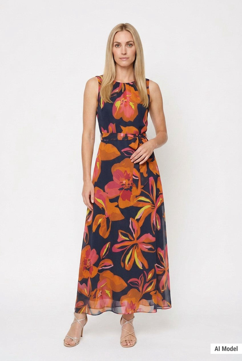 Sleeveless Chiffon Maxi Dress, Petite – Dressbarn