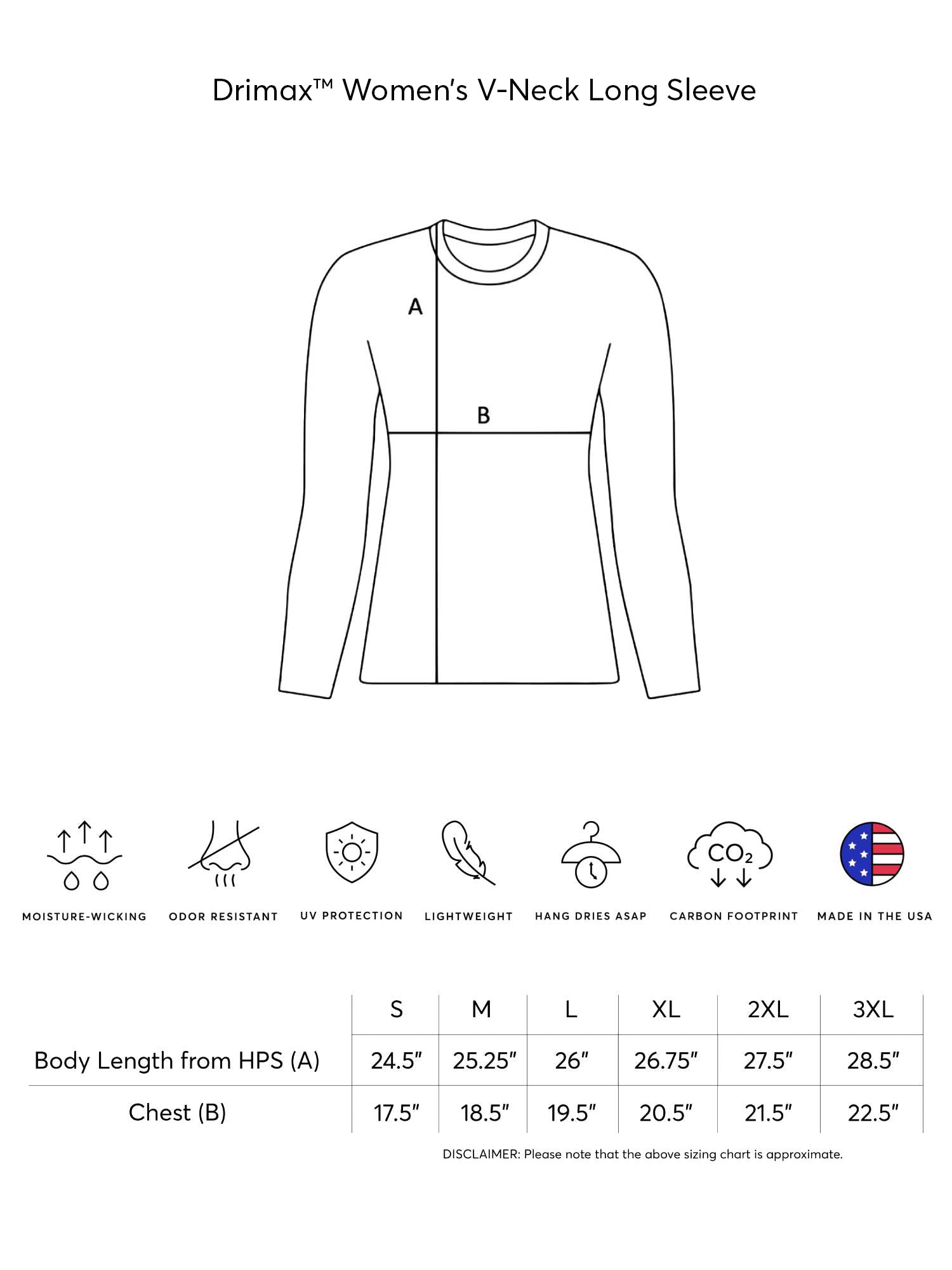 Expert Brand DriMax Activewear V-Neck Long Sleeve - Plus - DressbarnActivewear