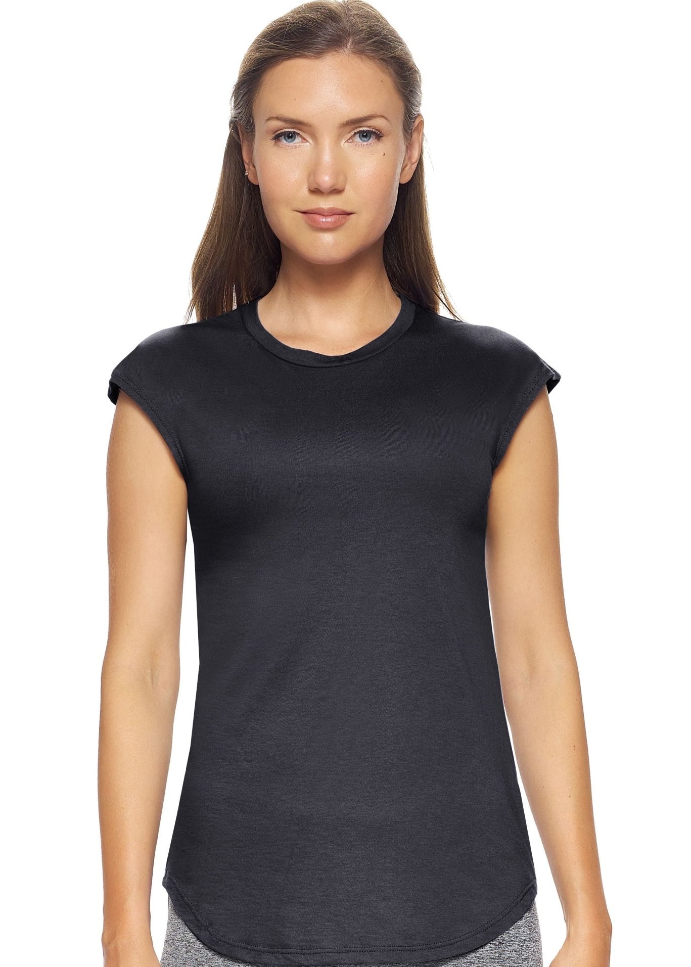 Expert Brand MoCA Plant Based Cap Sleeve T-Shirt - Plus - DressbarnActivewear