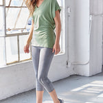 Expert Brand MoCA Plant Based Cinch Back Tie Tunic Shirt - DressbarnActivewear