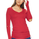 Expert Brand MoCA Plant Based Long Sleeve V-Neck Shirt - DressbarnActivewear