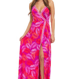 Pink Palm Maxi Dress - DressbarnDresses