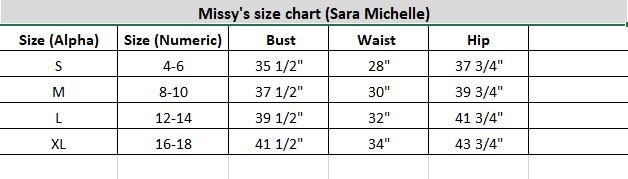 Sara Michelle Short Rfl Slit Sleeve Lined Bubble Blouse - DressbarnShirts & Blouses