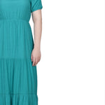 Short Sleeve Tiered Midi Dress - DressbarnDresses