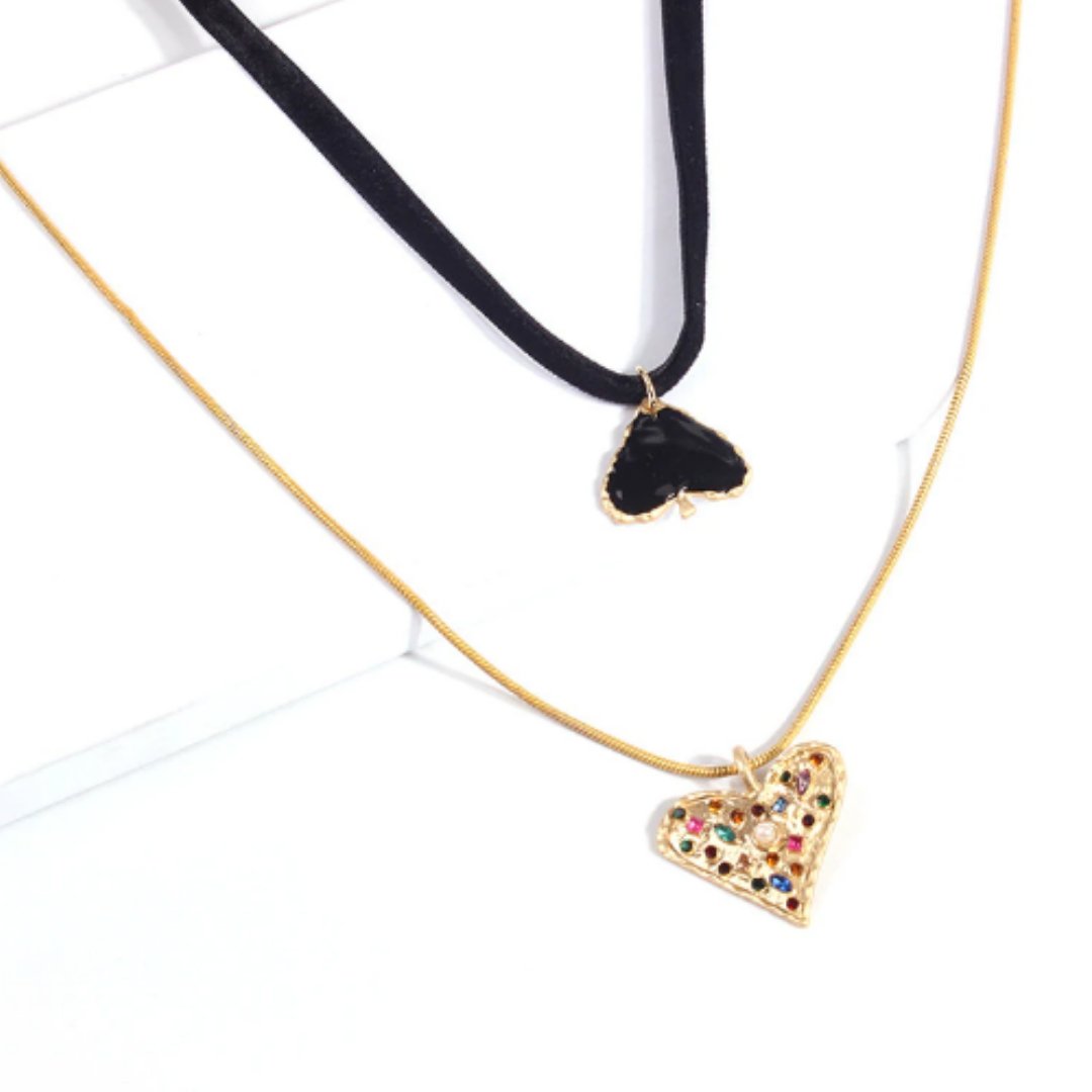 Spade & Heart Necklace Set - DressbarnNecklaces