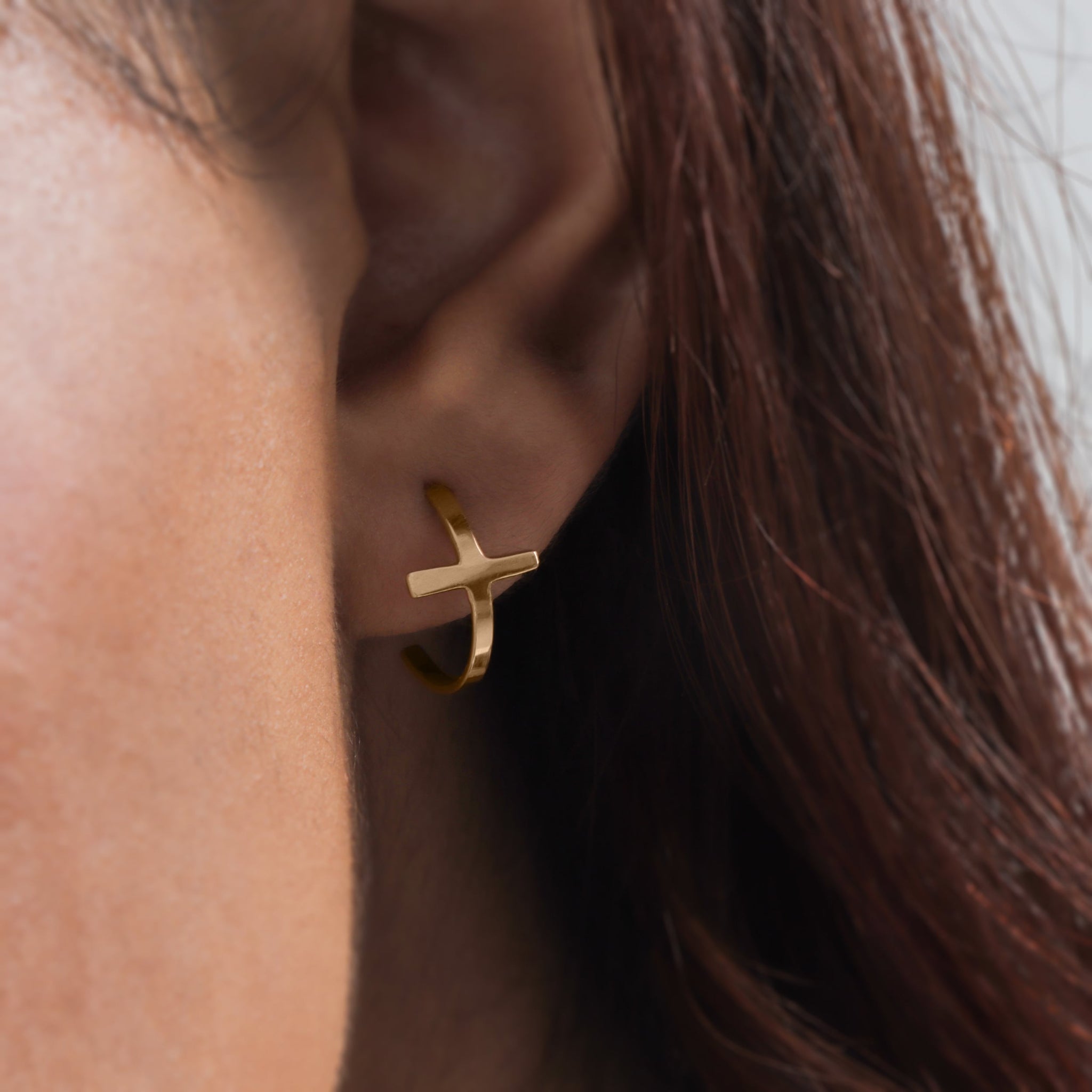 The Daniella Cross Hoop Earrings - DressbarnEarrings