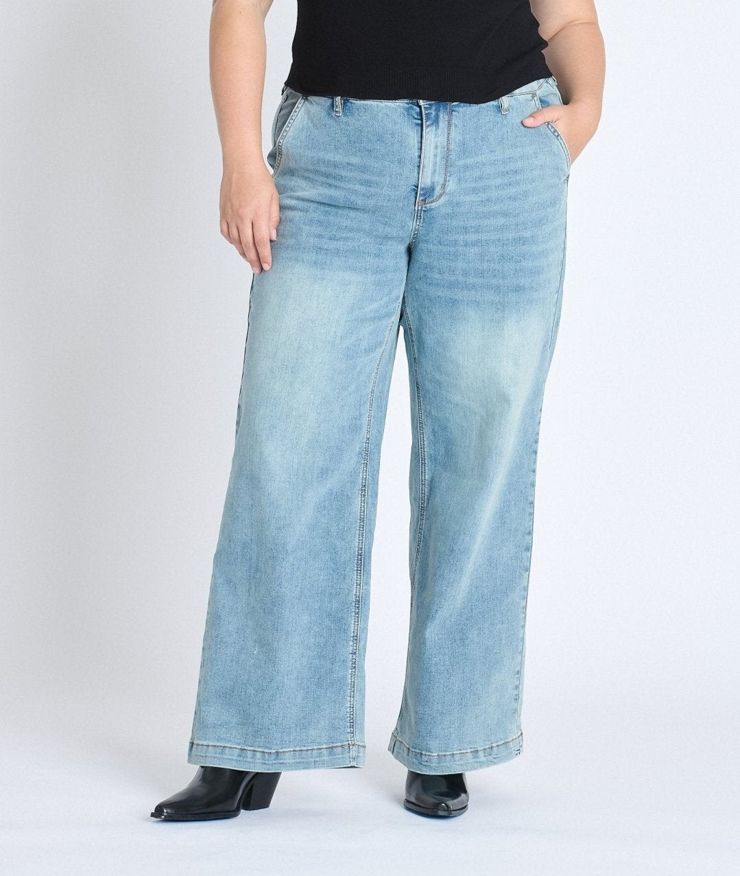 Westport Gemma Wide Leg Trouser Plus – Dressbarn - Main Image