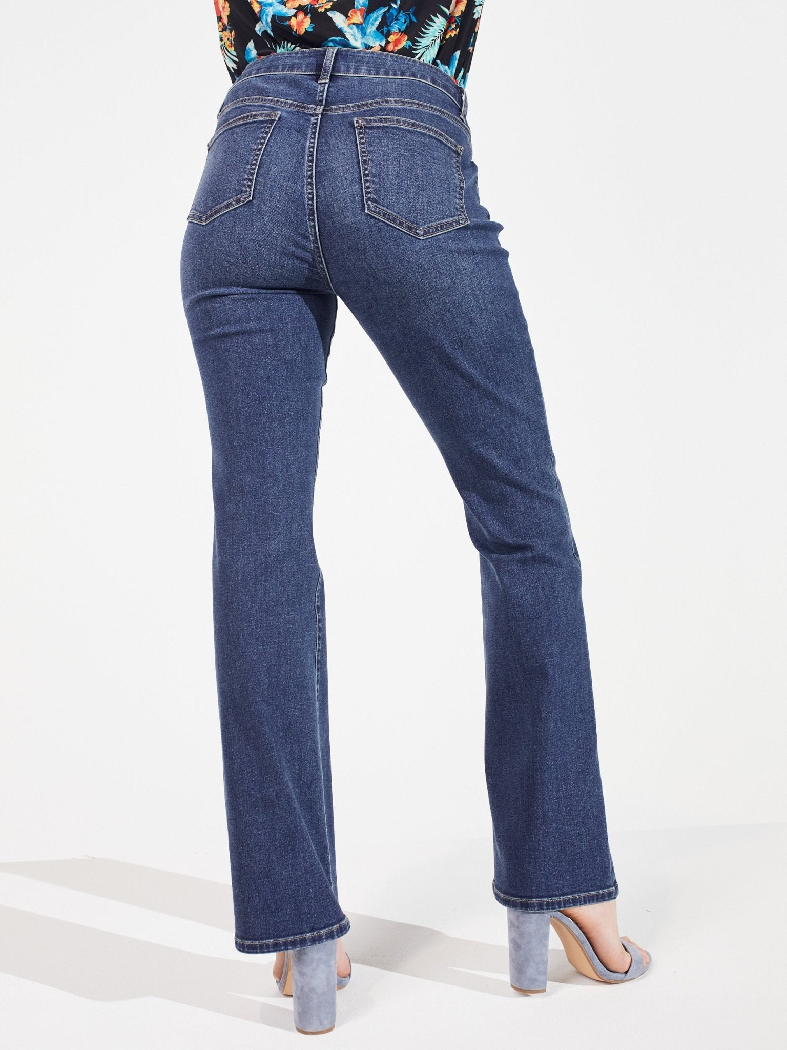Westport Signature Mid-Rise Bootcut Jeans - Petite - DressbarnClothing