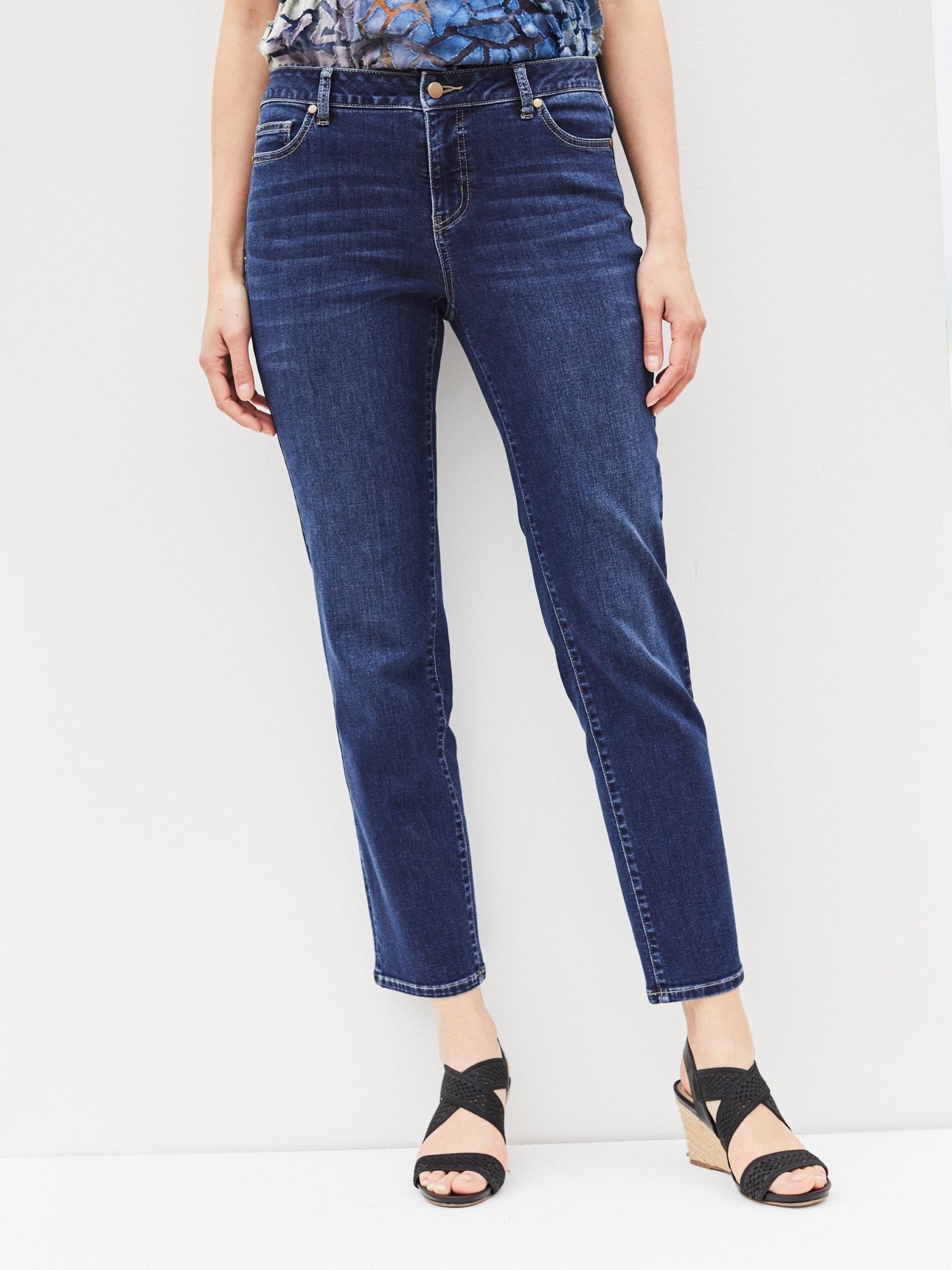 Westport Signature Straight Leg Denim Jeans - DressbarnClothing