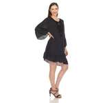 Women's Sheer Crochet Knee Length Cover Up Dress - DressbarnSwimwear