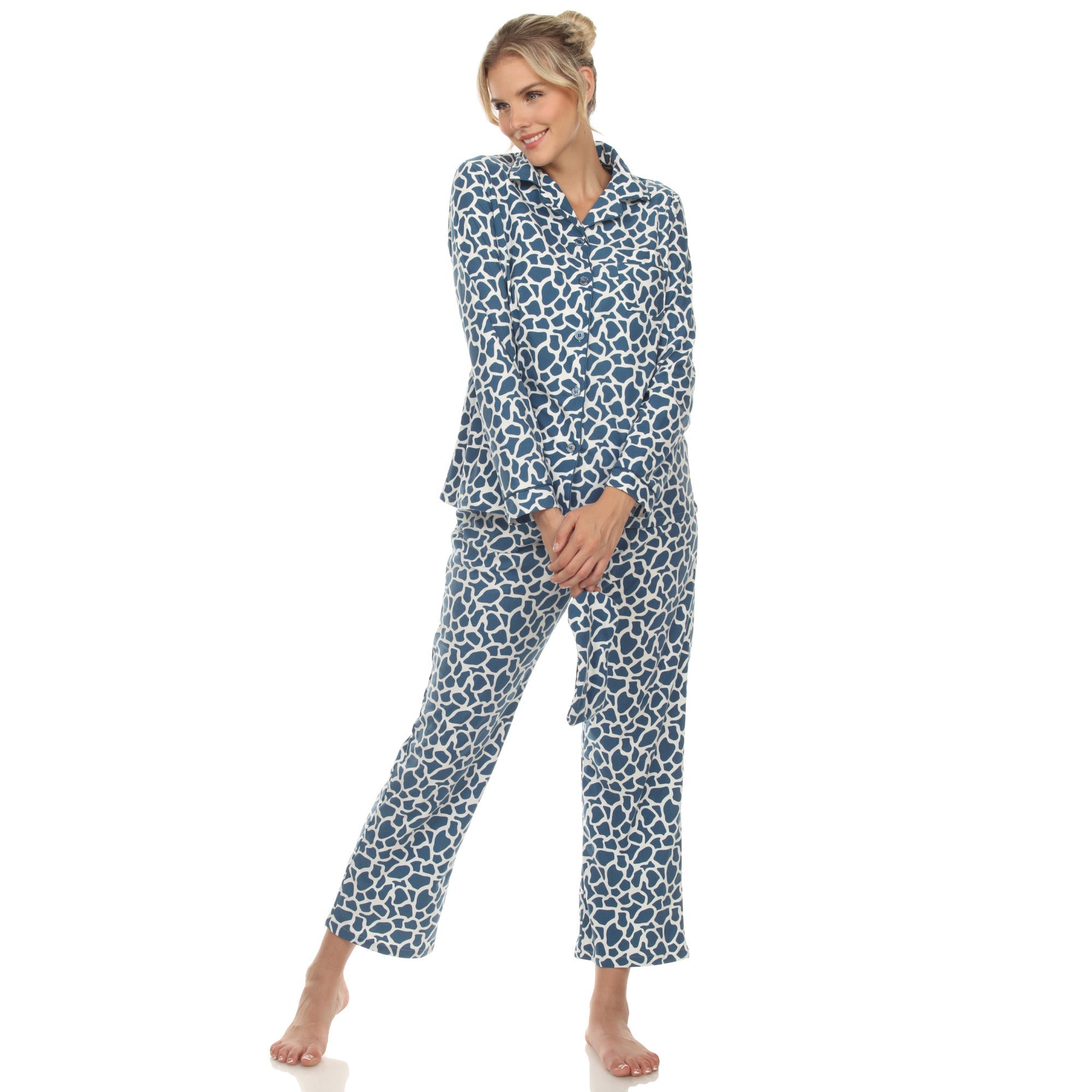Women's Short Sleeve & Pants Tropical Pajama Set – Dressbarn