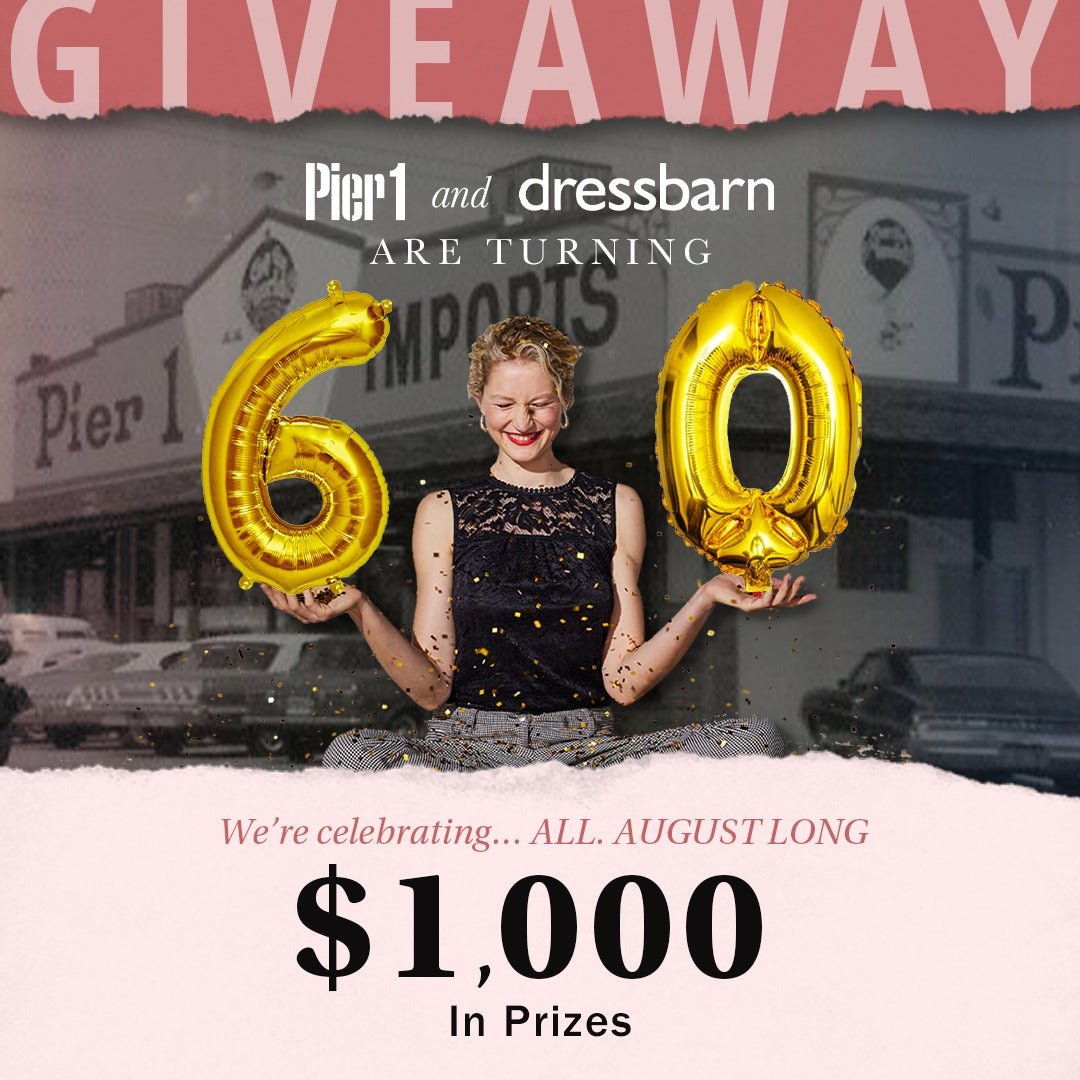 Pier 1/Dress Barn $250 Gift Card Sweepstakes Official Rules - Dressbarn