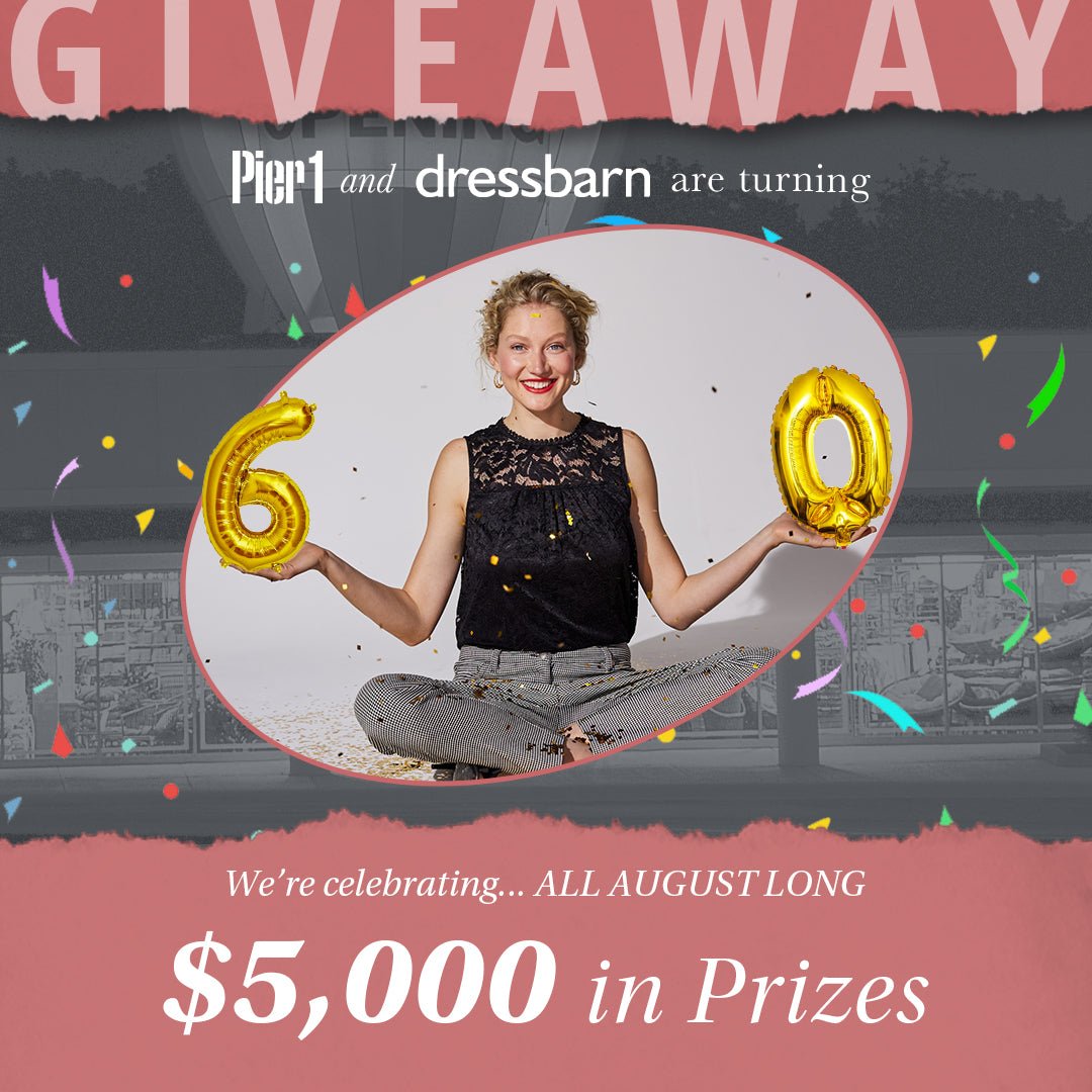 Pier 1/Dress Barn $500 Gift Card Sweepstakes Official Rules - Dressbarn