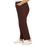 Alfred Dunner Plus Classic Allure Fit Proportioned Pant with Elastic Comfort Waistband Average Length