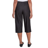 Alfred Dunner Women's Relaxed Fit Denim Capri- Petite