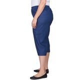 Alfred Dunner Women's Relaxed Fit Denim Capri - Plus