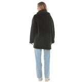 Women's Plush Button-Front Coat