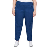 Alfred Dunner Women's Super Stretch Mid- Rise Average Length Pant - Plus