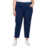 Alfred Dunner Women's Super Stretch Mid- Rise Average Length Pant - Plus