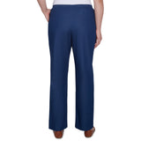 Alfred Dunner Classic All-Around Elastic Waistband Denim Pant Short Length