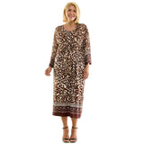 Sleeveless Scoop Neck Maxi Dress with 3/4 Flare Sleeve Tie Front Shrug - Plus