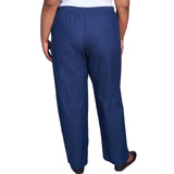 Alfred Dunner Plus Classic All-Around Elastic Waistband Denim Pant Average Length