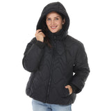 Women's Hooded Quilted Puffer Coat