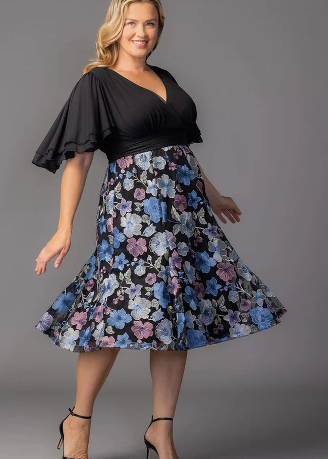 Lillian Embroidered Cocktail Dress