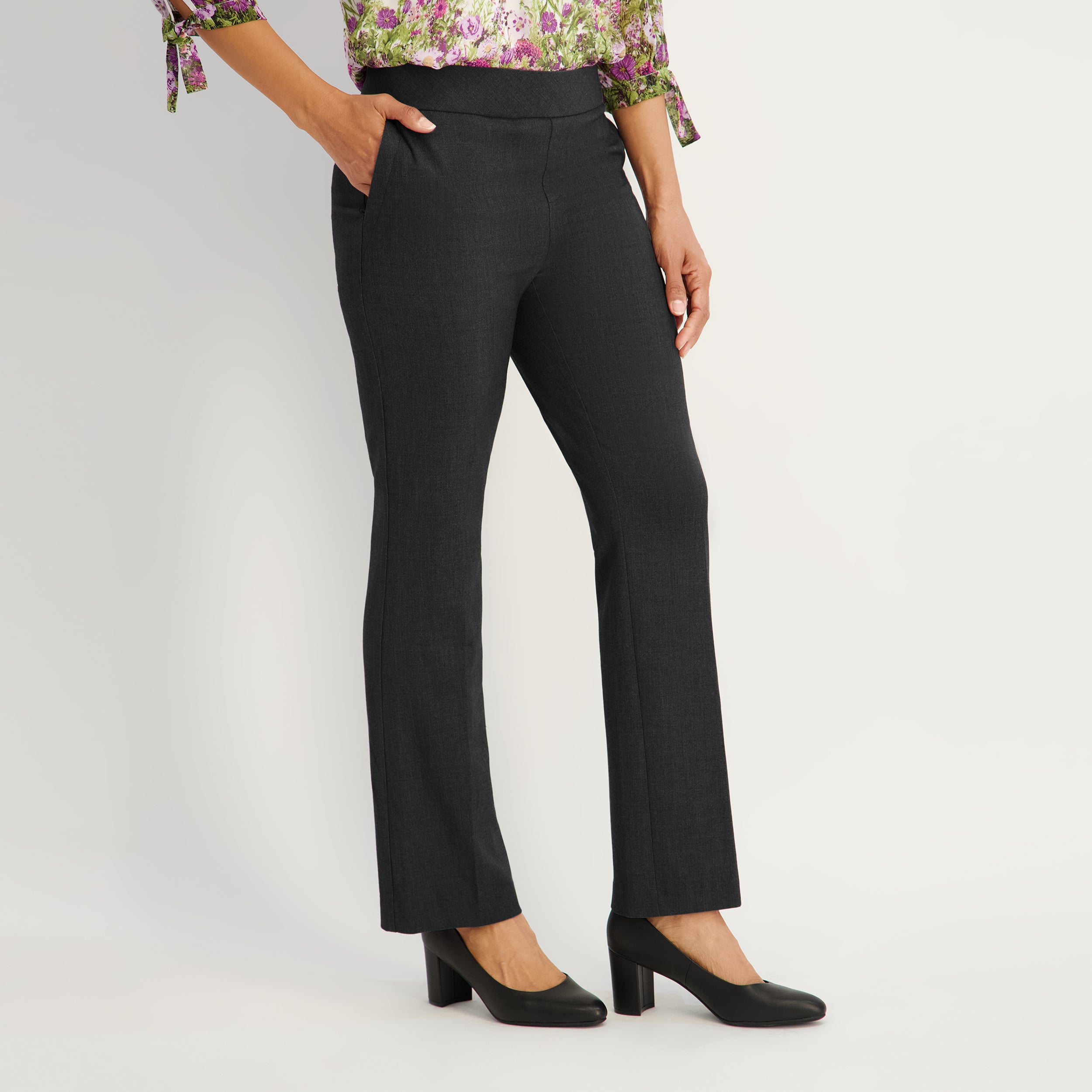 Roz & Ali™ Secret Agent Slight Tummy Control Bootcut Pants – Dressbarn