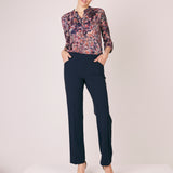 Roz & Ali™ Secret Agent Pull On Tummy Control Pants Cateye Pockets with Rivets, Tall Length Plus