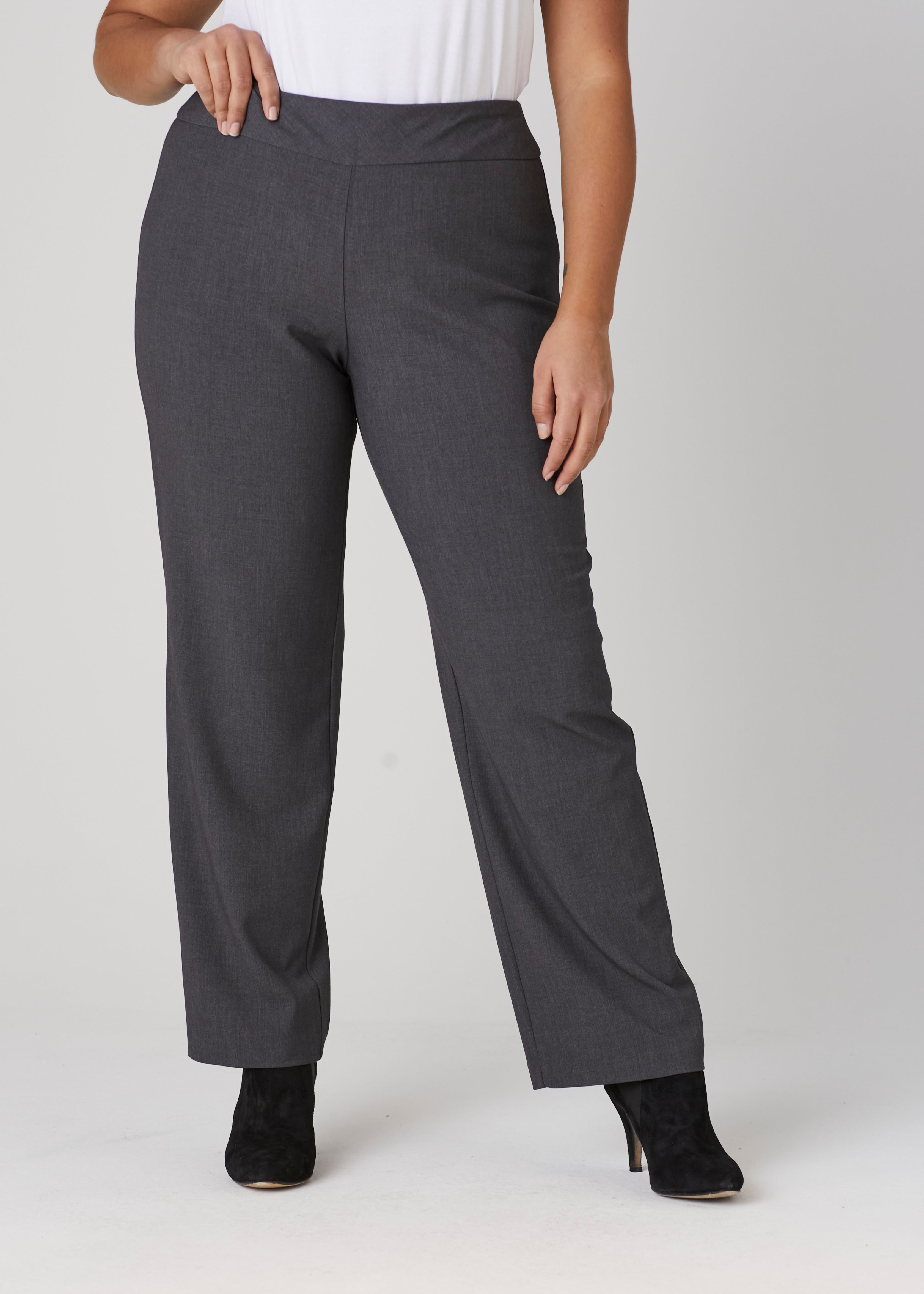 Roz & Ali™ Secret Agent Pull On Tummy Control Pants, Short Length Plus