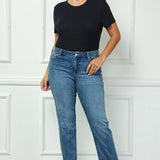 Westport Signature Straight Leg Pearl Rivet Denim Jeans