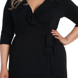 Maritime Maxi Dress - Black Noir - Plus