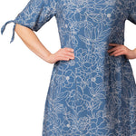 Manhattan Shift Dress - Blue Floral