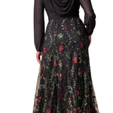 Briar Rose Isabella Embroidered Mesh Gown - Plus