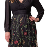 Briar Rose Isabella Embroidered Mesh Gown - Plus