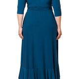 Maritime Maxi Dress -Agean Blue - Plus