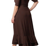 Veronica Ruffle Evening Gown - Plus