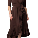 Veronica Ruffle Evening Gown - Plus
