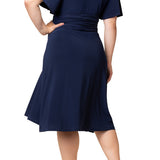 Jemma Ruched Tie Dress - Plus