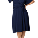 Jemma Ruched Tie Dress - Plus