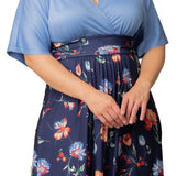 Havana Color Block Maxi Dress - Plus