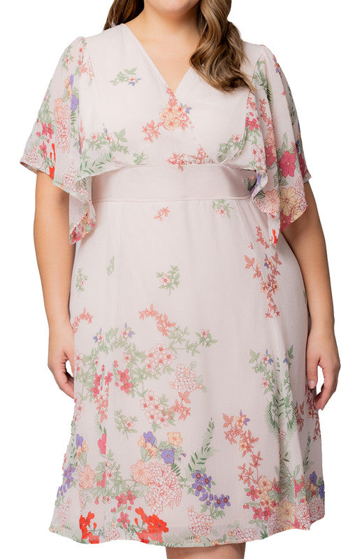 Breezy Border Print Cocktail Dress