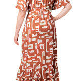 Alexandra Ruffle Faux Wrap Gown - Plus