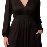 Diana Long Sleeve Midi Dress - Plus